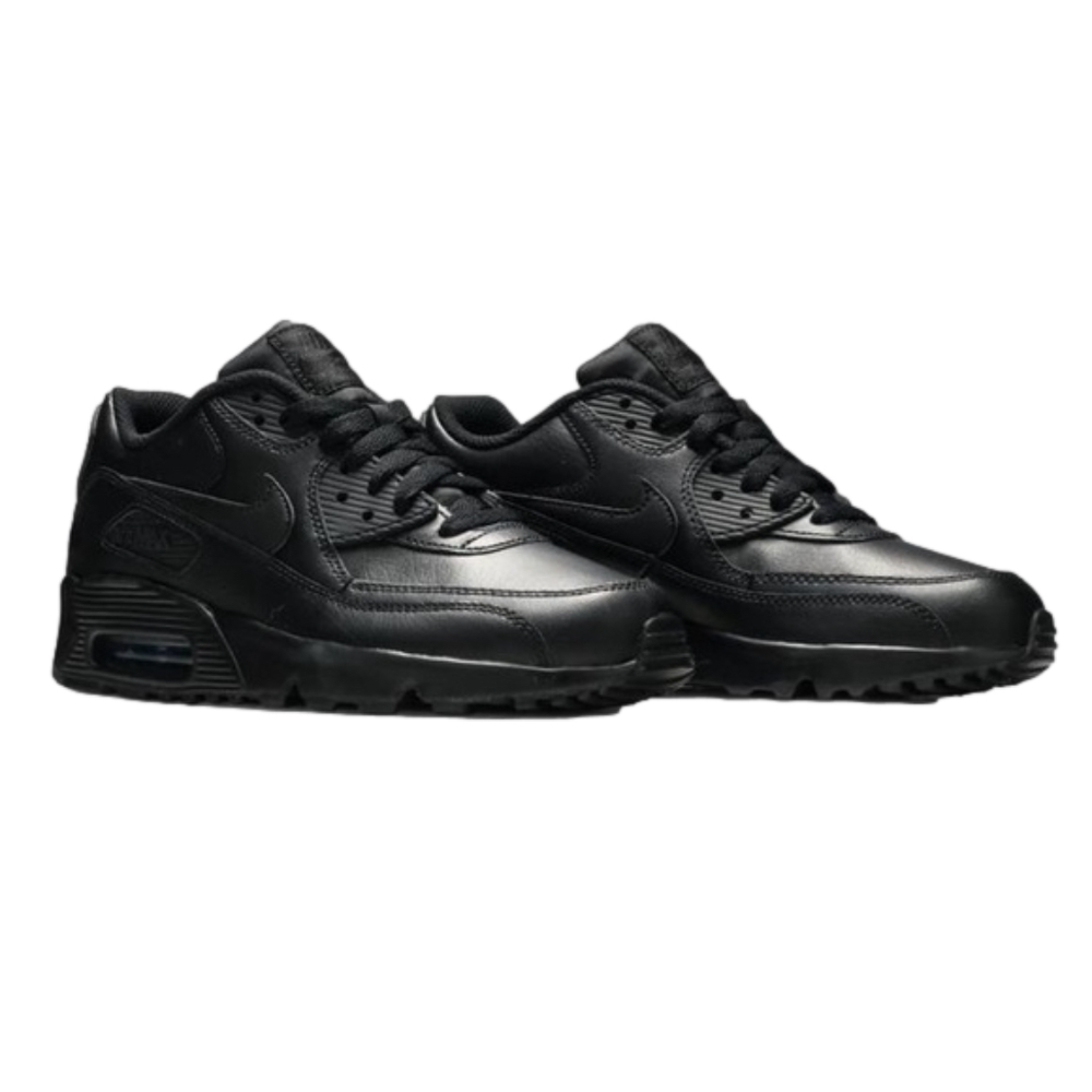 Nike Air Max 90 LTR GS Youth Boy Size 6.5Y Black Running Shoes Athletic Sneakers